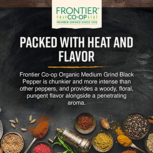 FRONTIER HERB PEPPER BLK MED GRIND 12-1