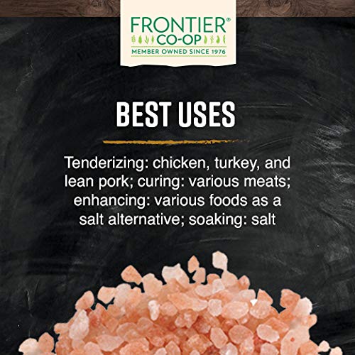 Frontier Co-Op Fine Ground Himalayan Pink Salt, 1-Pound Bulk Bag, Hand-Mined, Kosher, Non Irradiated, Non Eto