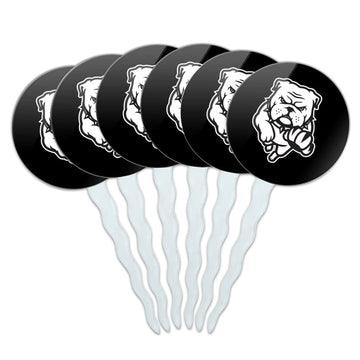 Truman State University Secondary Logo Cupcake Picks Toppers Decoration Set of 6