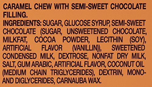 Mentos Candy Roll, Caramel & Chocolate, Non Melting, 1.34 Ounce (Pack Of 12)