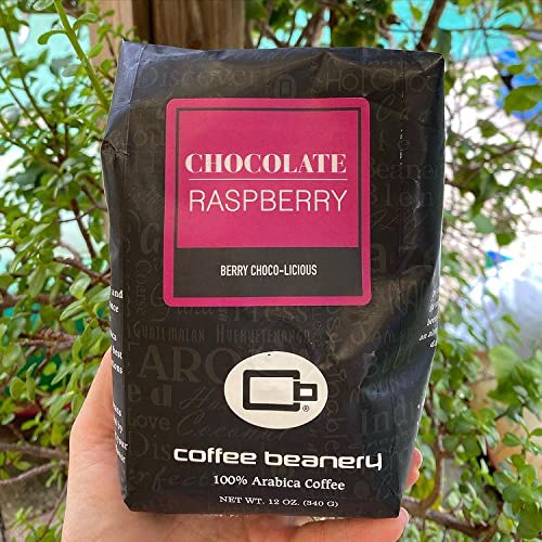 Chocolate Raspberry Flavored Coffee, Specialty Arabica Coffee, Medium Roast, 12 Ounce, Whole Bean