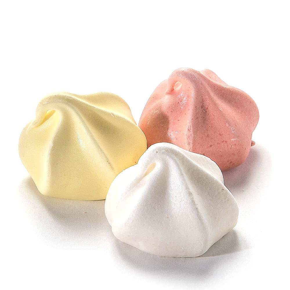 4 Pack Krunchy Melts Original Meringue Cookies | Rainbow Vanilla Flavor 4-Pack | Only 80 Calories Per Serving | Fat Free, Gluten
