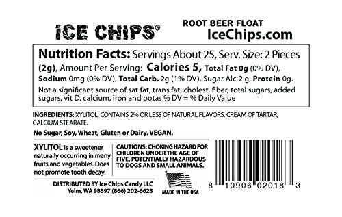 ICE CHIPS Xylitol Candy Variety Pack, 6 Tins, 10.56 oz Total, Multicolor