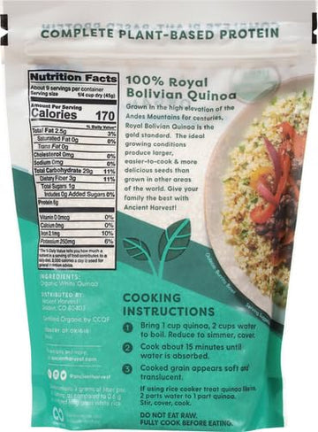 Ancient Harvest, Quinoa Wfgf Whlgrn Org, 12 Oz, (Pack Of 12)
