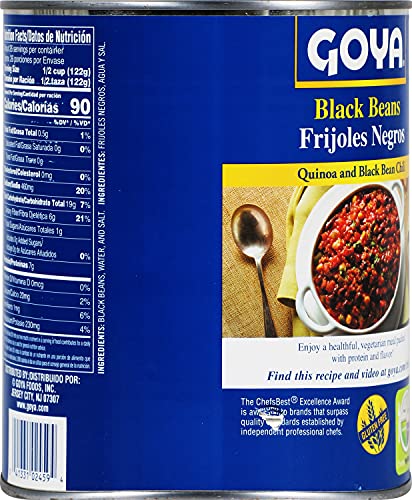 Goya Foods Black Beans, 110 Ounce (Pack Of 6)