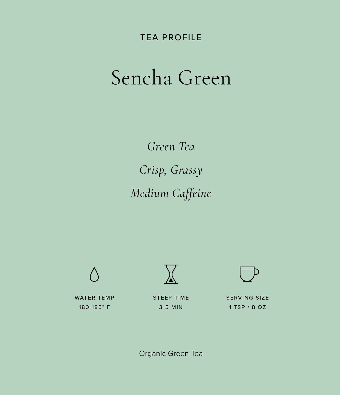 Art of Tea | Organic Sencha Green Tea Bags | 50 Eco Friendly Pyramid Tea Bag Sachets