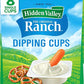 Hidden Valley Ranch Dressing & Dipping Sauce, Ranch Dressing, Gluten Free Salad Dressing To Go Cups, On-the-Go Dipping Sauce, 1.