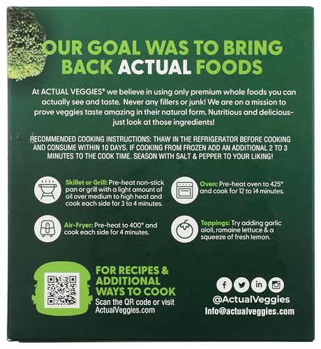 Actual Veggies Super Greens Veggie Burger, 12 OZ