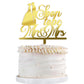 Qertesl Soon To Be Mr & Mrs Cake Topper-Acrylic Bride Shower Cake Decoratin,For Wedding Engagement Theme,For Wedding Shower/Bach