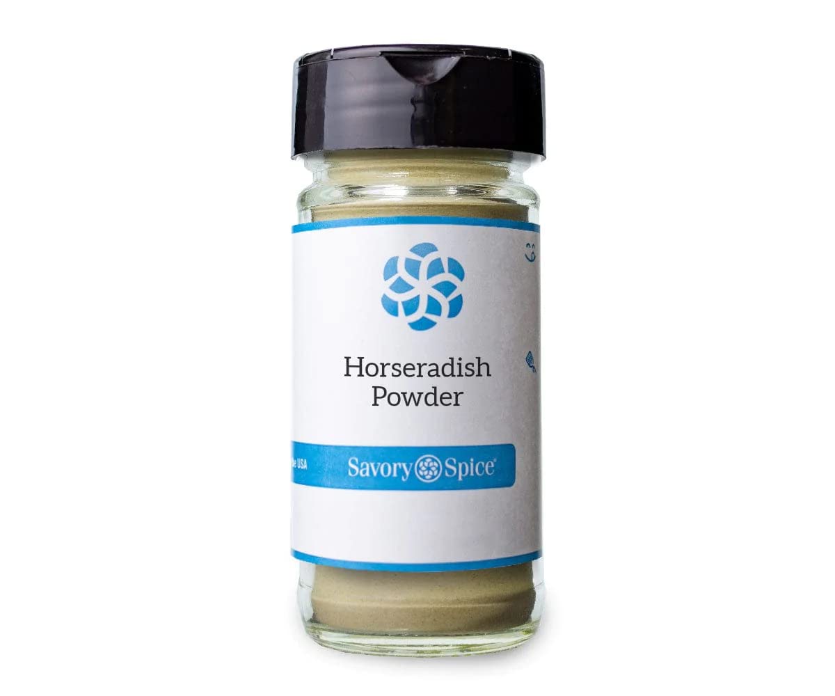 Savory Spice Horseradish Powder - Dried Horseradish Root - 2.15 oz Medium Jar - White
