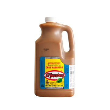 El Yucateco Xxxtra Hot Habanero Sauce, 67.63 Oz., 11,250 Average Scoville Units, Gluten Free, Sugar Free