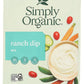 Simply Organic Ranch Dip, Certified Organic, Gluten-Free | 1.5 Oz | Pack Of 3