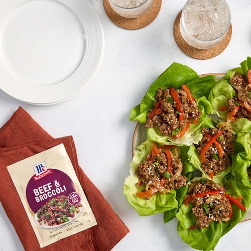 McCormick Seasoning Mix  Beef & Broccoli  No Artificial Flavors  For Restaurant-Style Beef & Broccoli in Just 25 Minutes  1.37 oz (Pack of 12)