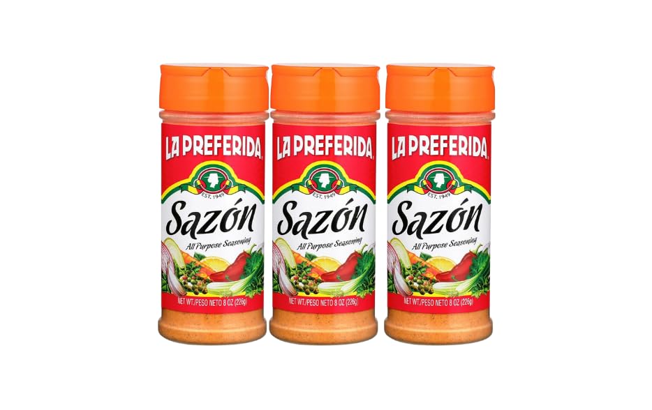 La Preferida Saz  N Seasoning - All-Purpose Mexican Spice Blend, Vegan, Bold Flavor Of Paprika, Garlic And Onion, One-Step Seaso