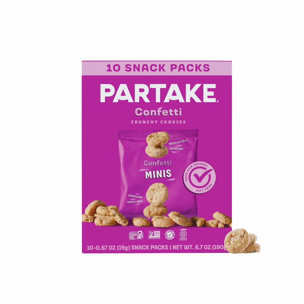 Gluten Free Partake Super Hero Spidey & Friends Sprinkle Cookies - Vegan - Free From the Top 9 Allergens Including Dairy, Wheat,