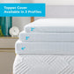 Linenspa 4 Inch Mattress Topper Cover California King - Cover Only - Machine Washable - Breathable - Non Slip - Cover For Mattre