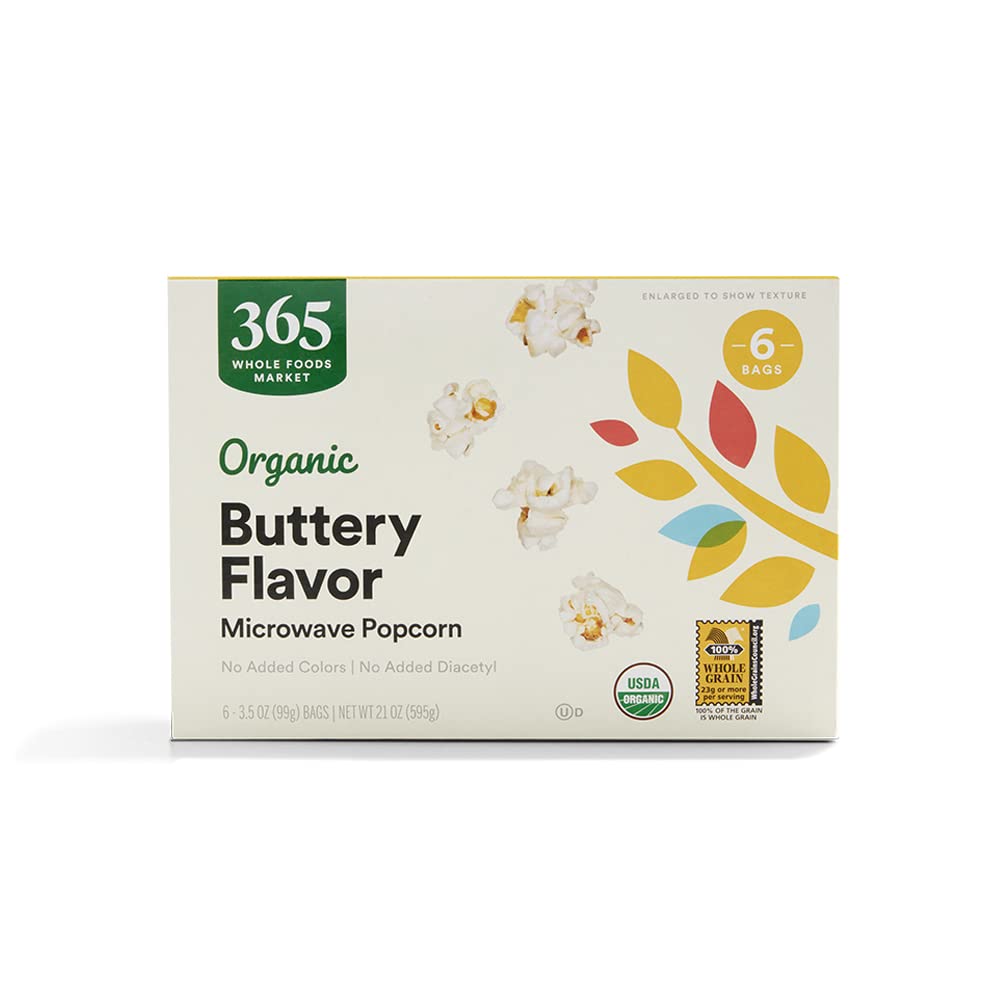 365 By Whole Foods Market, Organic Microwave Popcorn, 21 Ounce
