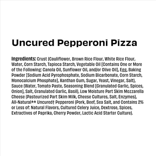 CAULIPOWER Uncured Pepperoni Stone-fired Cauliflower Crust Pizza, 11.3 Oz (Pack of 1)