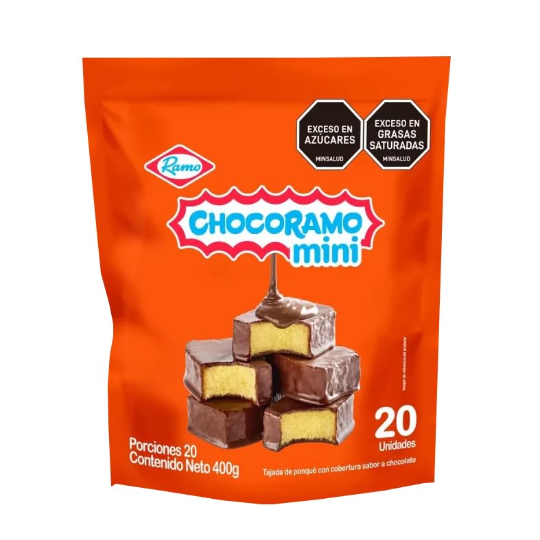 Chocoramo Mini Chocolate Cakes, Colombian Snacks, Pack of 20