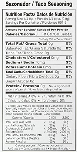 Badia Taco Seasoning, 21 Ounce