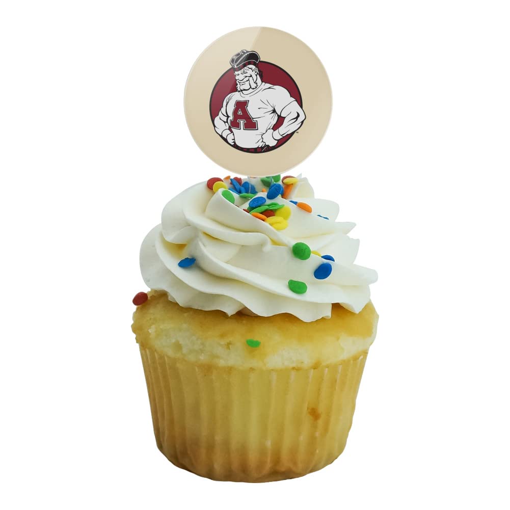 Alma College Secondary Logo Cupcake Picks Toppers Decoration Set Of 6