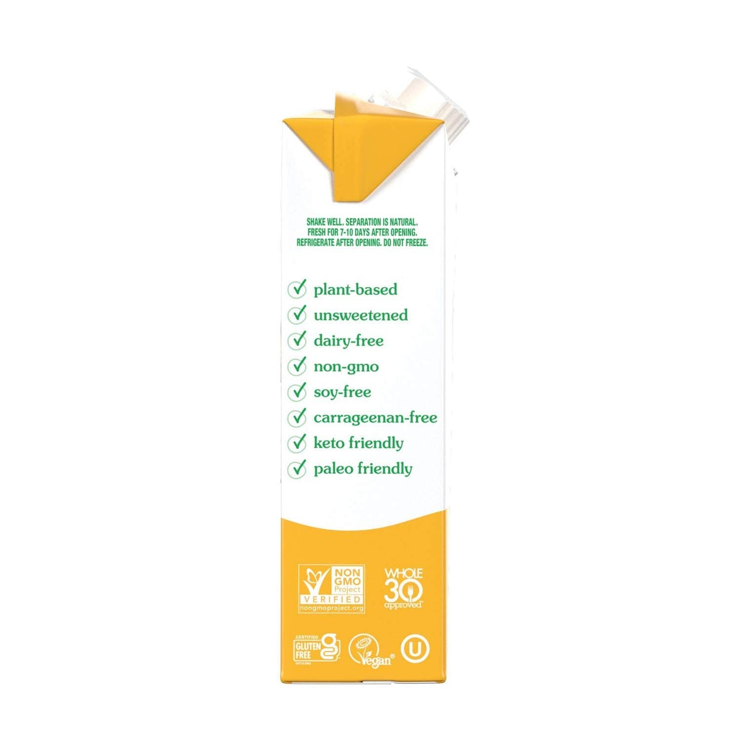 Nutpods Dairy-Free Creamer Unsweetened, 11.2 Fl Oz (Original, 12-Pack) - Whole30 / Paleo / Keto / Vegan / Sugar Free, White