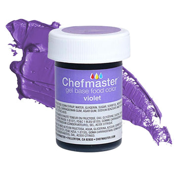 Chefmaster Violet Gel Food Coloring, Professional-Grade Dye for Icing & Frosting, 1 Fl Oz