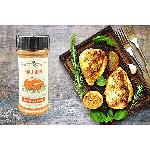 Gourmet Warehouse Bird Rub/Seasoning, Gluten Free, 3 Pack, 4 oz Total