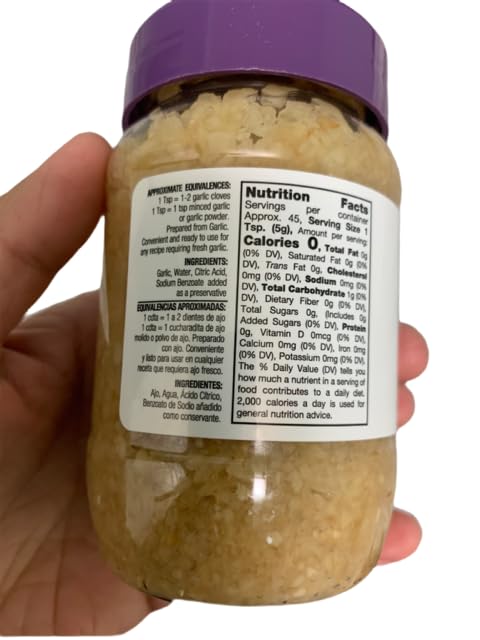 Minced Garlic In Water - 8 Oz