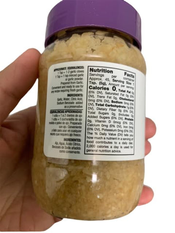 Minced Garlic In Water - 8 Oz