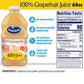 Ocean Spray 100% Grapefruit Juice, 60 Fl Oz (Pack of 8) - Refreshing Citrus Flavor, Perfect for Breakfast or Cocktails