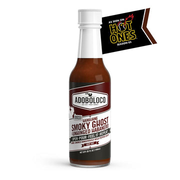 Adoboloco Hot Sauce Hamajang - Very Hot Smoked Ghost Pepper Chili Sauce - 5 Fl Oz