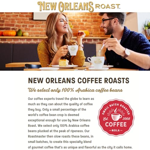 New Orleans Roast Dark Roast & Chicory Coffee Pods, Caffeine Free, 12 Count, Bold Flavor, Model 81839000