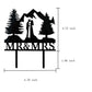Mountain Wedding Cake Topper, Outdoors Wedding Cake Topper, Mr & Mrs Kiss Cake Topper, Hiking Wedding Cake Topper, Forest Theme