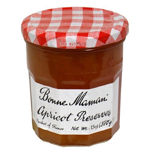 Bonne Maman Apricot Preserves, Non-GMO, 13 oz Glass Jars, Pack of 6