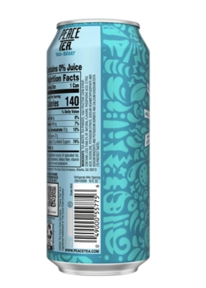 Peace Tea, 16 Fluid Ounces, 24 Count (Sno Berry)