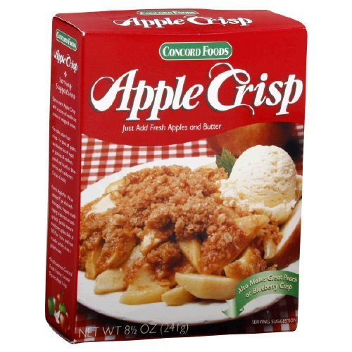 concord Foods Apple crisp Mix (8.5 Oz Box Makes 9 Servings)