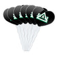 GRAPHICS & MORE Delta State Heart Cupcake Picks Set of 6 - Acrylic, One Size, Delta State University