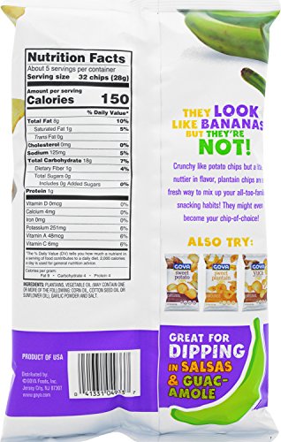 Goya Plantain Chips, 5-Ounce Packages (Pack Of 12)