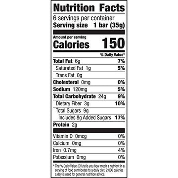 Nature Valley Soft-Baked Oatmeal Squares, Cinnamon Brown Sugar, 6 ct, 7.44 OZ (Pack of 4)