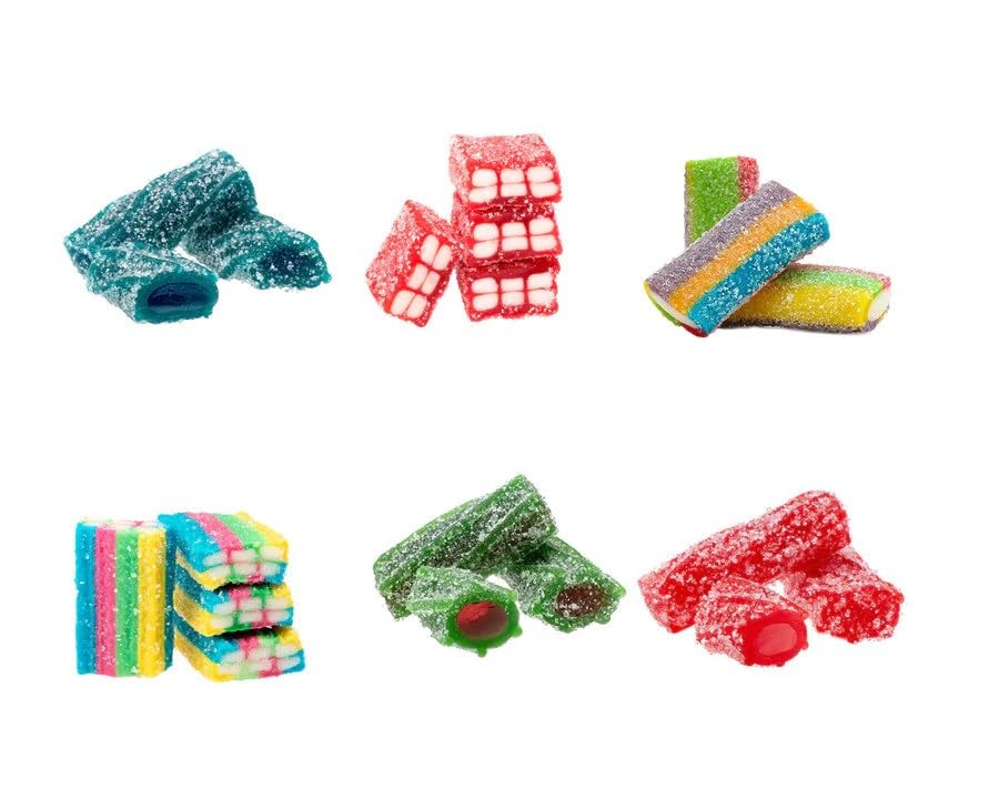 Licorice.Com Gourmet Sour Assorted Licorice Gift Set - Strawberry Sour, Blue Raspberry Sour, Watermelon Sour Licorice Twists (Pa