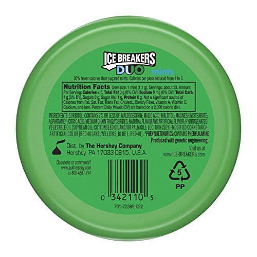 Ice Breakers Duo Watermelon Flavored Mints (Pack Of 4)