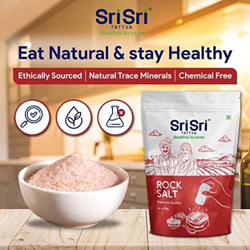 Sri Sri Tattva Shuddhta Ka Naam Rock Salt - Sendha Namak For A Healthy Life - 1Kg (Pack Of 2)