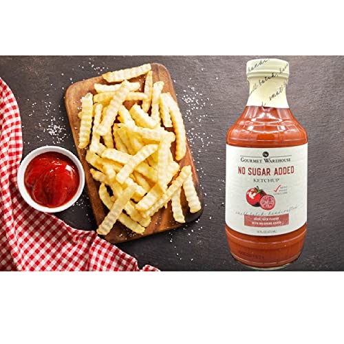 Gourmet Warehouse No Sugar Added Ketchup, Handcrafted In Small Batches Gluten-Free, Hfcs-Free, Keto Friendly Delicious Sauce 16