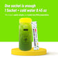 Kayfood Matcha Lemonade Premium Korean Green Tea & Lemon Juice Powder Mix 0.1Oz/5G X 20 Stick Packs (3.53Oz/100G) With Gift Bott