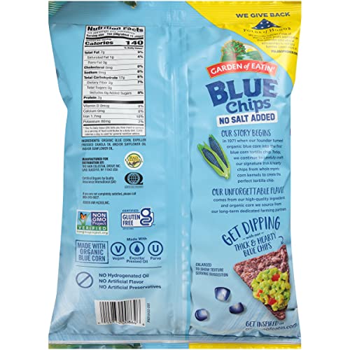 Garden Of Eatin, Chip Blue No Salt, 16 Oz, (Pack Of 12)