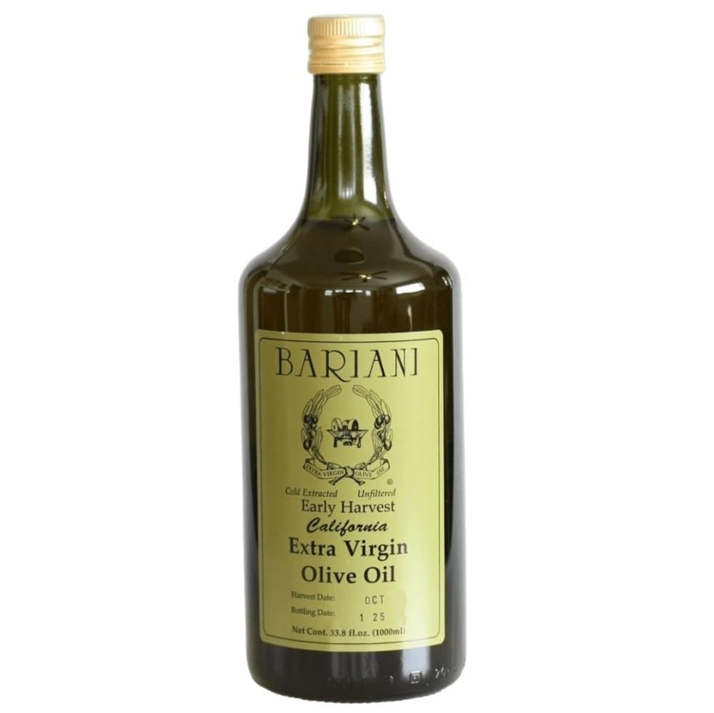 Bariani Olive Oil Company Early Harvest Olive Oil, USDA Organic, 33.8 Fl Oz, Green