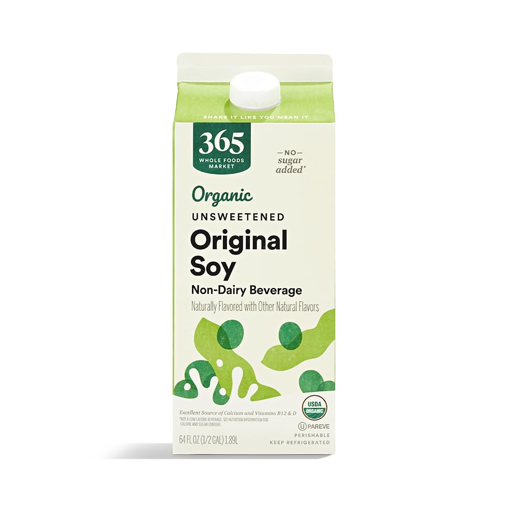 365 by Whole Foods Market, Organic Unsweetened Soymilk, 64 Fl Oz