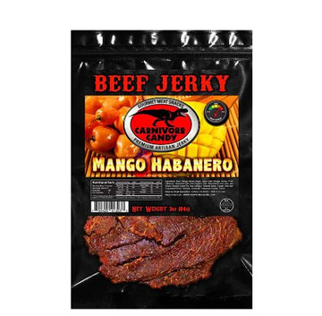 Mango Habanero Beef Jerky - Beef Jerky Snack Pack With Amazing Taste, No Preservatives, Msg-Free, Low Sodium Ready To Go Snacks.