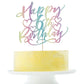 Color Flash Happy 6Th Birthday Cake Topper Boys And Girls Happy Birthday Cake Topper Children'S Party Cake Decorations